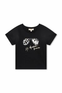 Dětské bavlněné tričko Michael Kors černá
