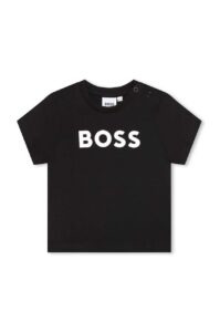 Kojenecké tričko BOSS černá barva