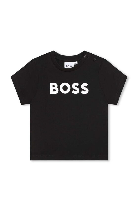 Kojenecké tričko BOSS černá barva