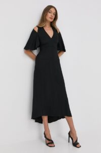 Šaty Victoria Beckham černá barva