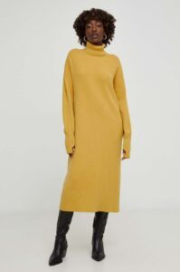 Šaty Answear Lab žlutá barva