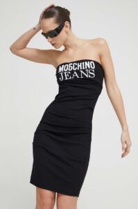 Sukně Moschino Jeans černá barva