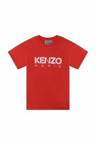 Dětské bavlněné tričko Kenzo Kids červená