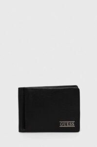 Kožená peněženka Guess NEW BOSTON černá
