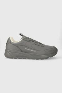 Sneakers boty Armani Exchange šedá barva