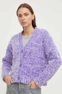 Vlněný svetr Samsoe Samsoe ARIA fialová
