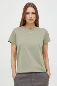 Bavlněné tričko Pinko zelená