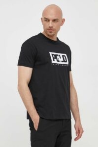 Bavlněné tričko Polo Ralph Lauren černá