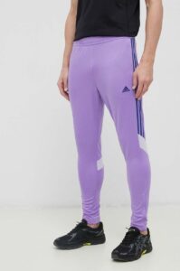Tréninkové kalhoty adidas Tiro fialová