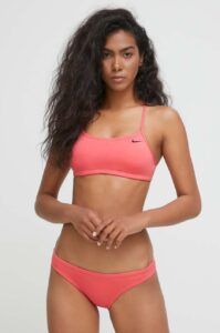 Dvoudílné plavky Nike Essential růžová barva