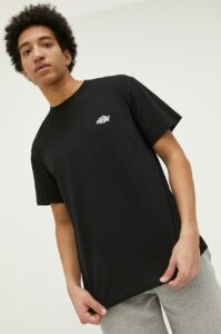 Bavlněné tričko Dickies černá barva