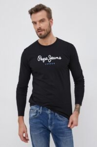 Bavlněné tričko s dlouhým rukávem Pepe Jeans