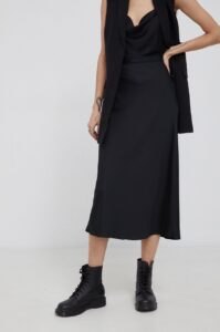 Sukně Calvin Klein černá barva