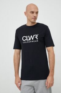 Bavlněné tričko Colourwear černá barva