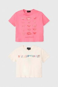 Dětské bavlněné tričko Emporio Armani