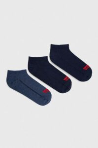 Ponožky Levi's 3-pack tmavomodrá