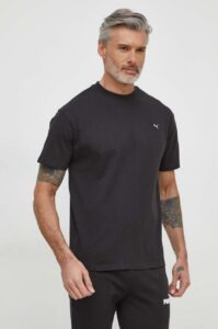 Bavlněné tričko Puma MMQ černá
