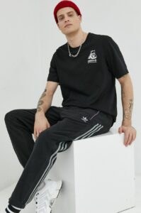 Bavlněné tričko adidas Originals černá