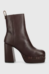 Kožené kotníkové boty Karl Lagerfeld Strada dámské