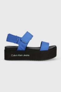 Sandály Calvin Klein Jeans FLATFORM SANDAL SOFTNY