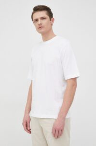 Bavlněné tričko Resteröds bílá
