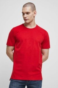 Bavlněné tričko Medicine červená