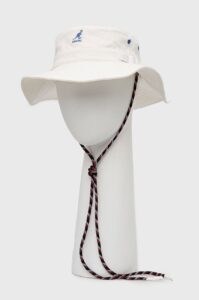Bavlněný klobouk Kangol bílá barva