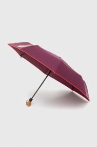 Deštník Moschino vínová barva