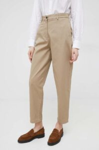 bavlněné kalhoty Tommy Hilfiger dámské