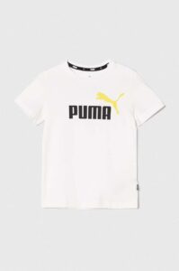 Dětské bavlněné tričko Puma černá