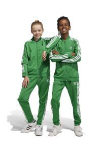 Dětské tepláky adidas Originals zelená