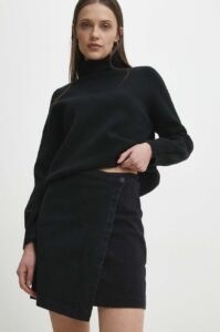 Džínová sukně Answear Lab černá
