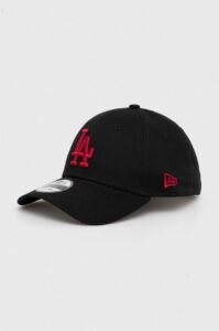Bavlněná baseballová čepice New Era černá barva