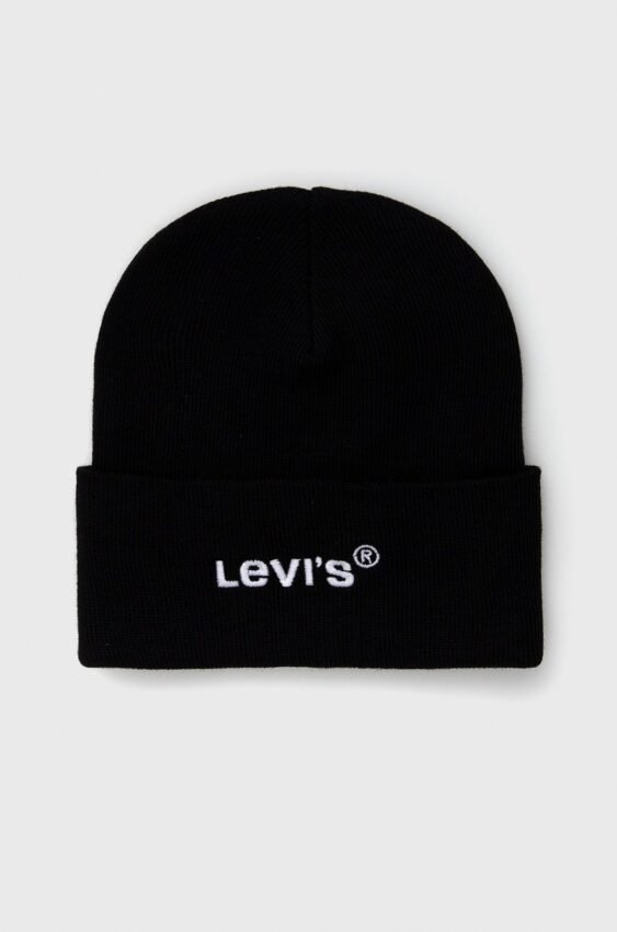 Čepice Levi's černá barva