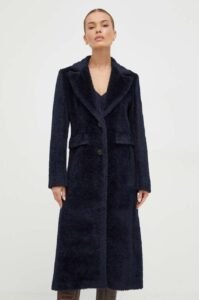 Vlněný kabát Marella tmavomodrá