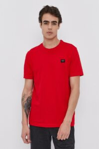 Bavlněné tričko Paul&Shark červená