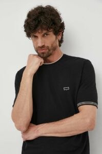 Bavlněné tričko Sisley černá