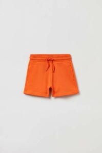Dětské bavlněné šortky OVS oranžová