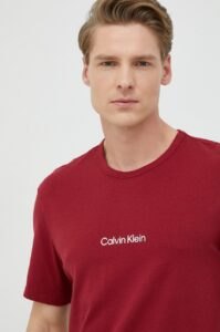 Pyžamové tričko Calvin Klein Underwear červená