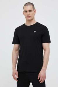 Bavlněné tričko Hummel černá
