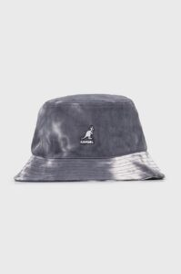 Bavlněný klobouk Kangol šedá barva