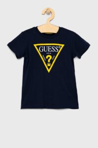 Dětské tričko Guess tmavomodrá