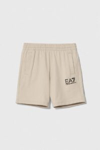 Dětské bavlněné šortky EA7 Emporio