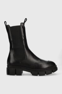 Kožené kotníkové boty Karl Lagerfeld Aria dámské