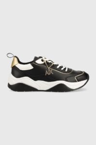 Kožené sneakers boty Armani Exchange černá