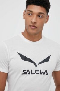 Sportovní triko Salewa bílá barva