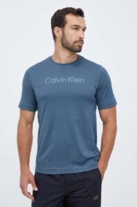 Tréninkové tričko Calvin Klein Performance šedá