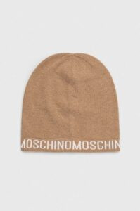 Čepice Moschino hnědá barva