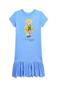 Dětské bavlněné šaty Polo Ralph