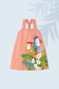 Dívčí šaty Mayoral oranžová